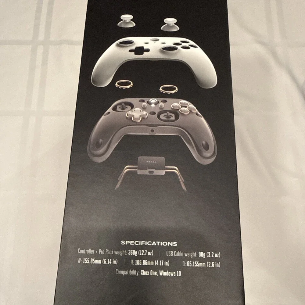 Power A Fusion Pro Wired Controller White Xbox One 1514146-01 w/ Box